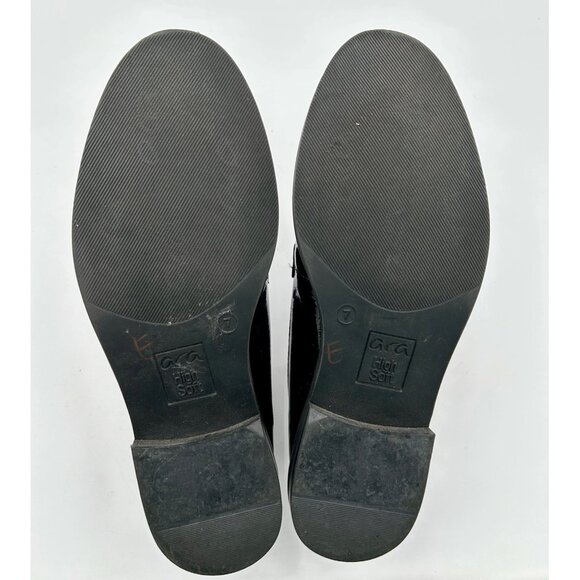 Ara HighSoft Womens Loafers Size 7 Black Patent Leather Chain Link Comfort Shoes - Picture 6 of 9
